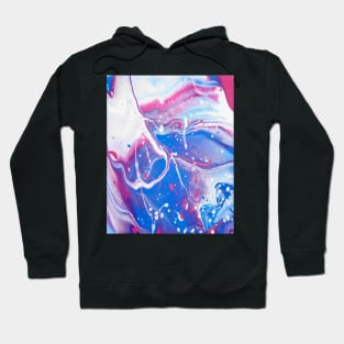 Cotton Candy Colored Acrylic Pour 2 Hoodie